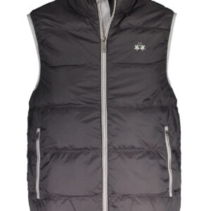 LA MARTINA BLACK MAN SLEEVELESS