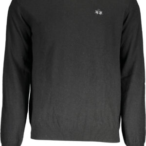 LA MARTINA BLACK MAN SWEATER