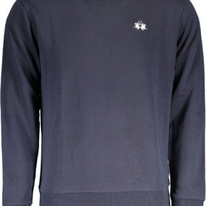 LA MARTINA BLUE MEN'S SWEATSHIRT WITHOUT ZIP