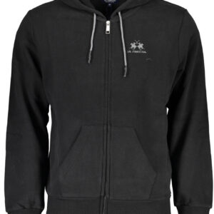 LA MARTINA MEN'S BLACK ZIP SWEATSHIRT