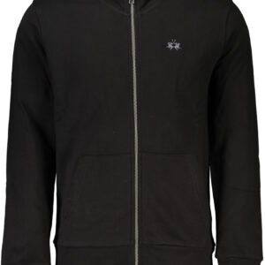 LA MARTINA MEN'S BLACK ZIP SWEATSHIRT