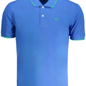 LA MARTINA MEN'S BLUE SHORT SLEEVED POLO SHIRT