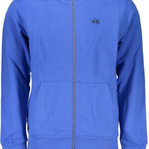 LA MARTINA MEN'S BLUE ZIP SWEATSHIRT