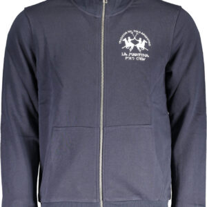 LA MARTINA MEN'S BLUE ZIPPED SWEATSHIRT
