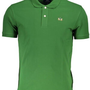 LA MARTINA MEN'S GREEN SHORT SLEEVED POLO SHIRT
