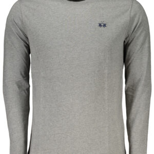 LA MARTINA MEN'S LONG SLEEVE T-SHIRT GRAY
