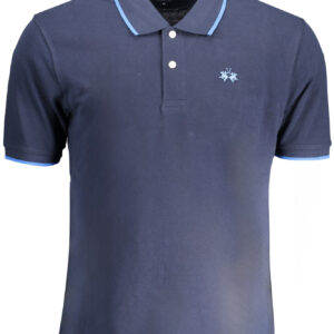 LA MARTINA MEN'S SHORT SLEEVE POLO BLUE