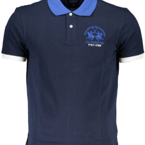 LA MARTINA MEN'S SHORT SLEEVE POLO BLUE