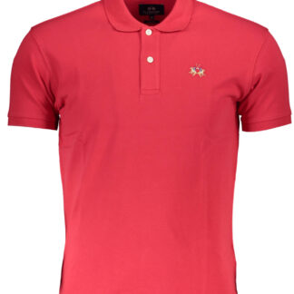 LA MARTINA MEN'S SHORT SLEEVE POLO SHIRT RED