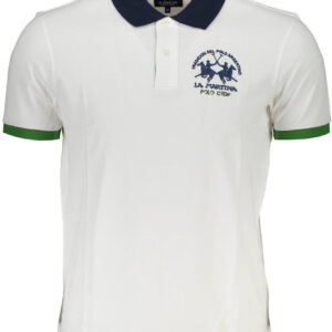 LA MARTINA MEN'S SHORT SLEEVE POLO WHITE