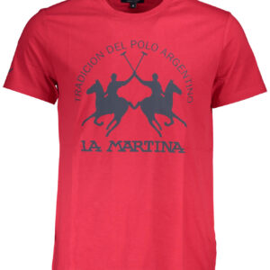 LA MARTINA MEN'S SHORT SLEEVE T-SHIRT RED