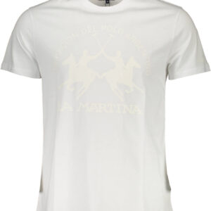 LA MARTINA MEN'S SHORT SLEEVE T-SHIRT WHITE