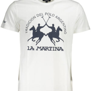 LA MARTINA MEN'S SHORT SLEEVE T-SHIRT WHITE
