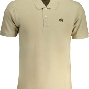 LA MARTINA MEN'S SHORT SLEEVED POLO SHIRT BEIGE