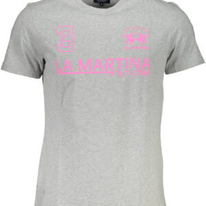 LA MARTINA SHORT SLEEVE T-SHIRT MEN GREY
