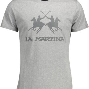 LA MARTINA SHORT SLEEVE T-SHIRT MEN GREY