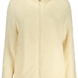 LAURA BIAGIOTTI WOMEN'S BEIGE ZIP-UP SWEATSHIRT