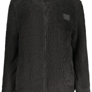 LAURA BIAGIOTTI WOMEN'S BLACK ZIP-UP SWEATSHIRT