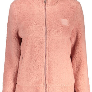 LAURA BIAGIOTTI WOMEN'S PINK ZIP-UP SWEATSHIRT