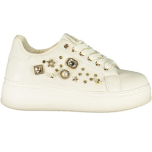 LAURA BIAGIOTTI WOMEN'S WHITE SPORTS SHOES