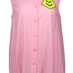 LOVE MOSCHINO SLEEVELESS SHIRT WOMEN PINK