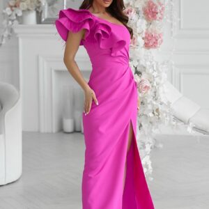 Lange jurk model 197547 Bicotone