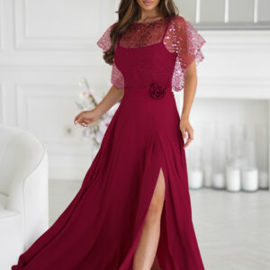 Lange jurk model 219687 Bicotone