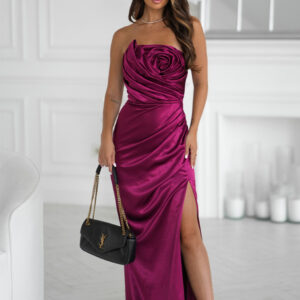 Lange jurk model 219713 Bicotone