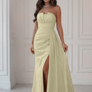 Lange jurk model 224636 Bicotone