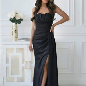 Lange jurk model 225364 Bicotone