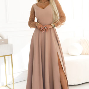 Lange jurk model 227090 Numoco