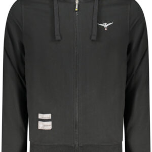 MILITARY ACADEMY MEN'S BLACK ZIP-UP SWEATSHIRT