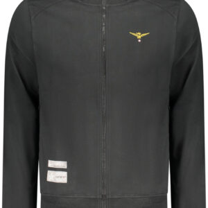 MILITARY ACADEMY MEN'S BLACK ZIP-UP SWEATSHIRT