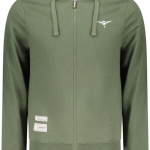 MILITARY ACADEMY MEN'S GREEN ZIP-UP SWEATSHIRT
