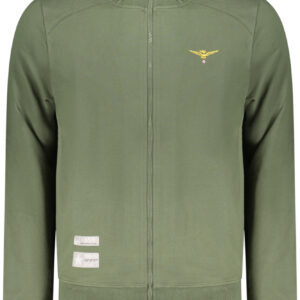 MILITARY ACADEMY MEN'S GREEN ZIP-UP SWEATSHIRT