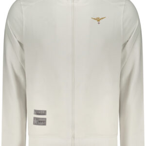 MILITARY ACADEMY MEN'S WHITE ZIP-UP SWEATSHIRT