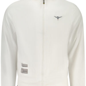 MILITARY ACADEMY MEN'S WHITE ZIP-UP SWEATSHIRT