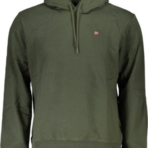 NAPAPIJRI GREEN MEN'S ZIPLESS SWEATSHIRT