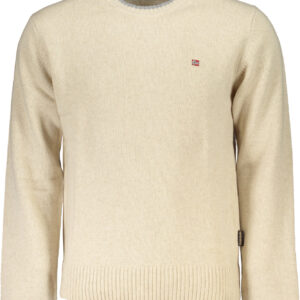 NAPAPIJRI MEN'S BEIGE SWEATER