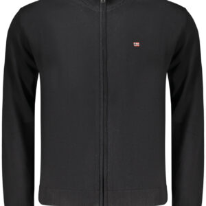 NAPAPIJRI MEN'S BLACK CARDIGAN