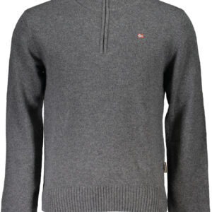 NAPAPIJRI MEN'S GRAY SWEATER
