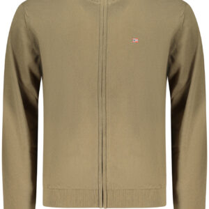 NAPAPIJRI MEN'S GREEN CARDIGAN