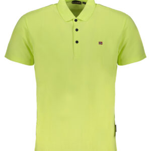 NAPAPIJRI YELLOW MEN'S SHORT SLEEVED T-SHIRT