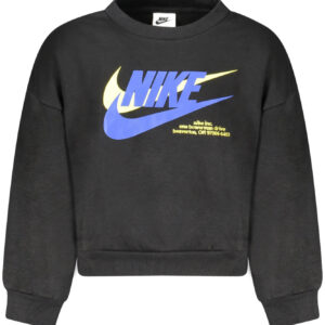 NIKE KIDS' BLACK ZIP-UP SWEATSHIRT