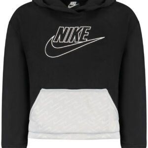 NIKE KIDS' BLACK ZIP-UP SWEATSHIRT