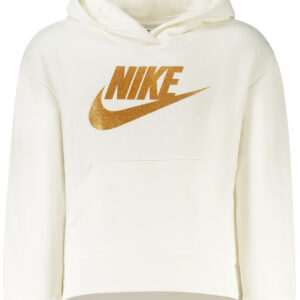 NIKE KIDS' WHITE ZIP-UP SWEATSHIRT