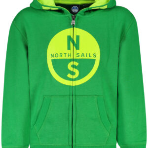 NORTH SAILS CHILDREN'S ZIP-UP SWEATSHIRT GREEN