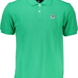 NORTH SAILS GREEN MEN'S SHORT SLEEVED POLO SHIRT