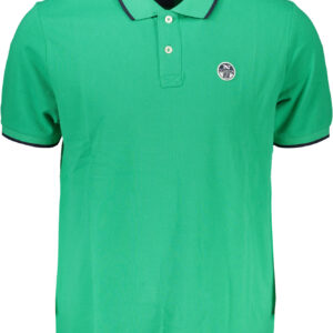 NORTH SAILS GREEN MEN'S SHORT SLEEVED POLO SHIRT