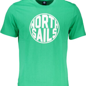 NORTH SAILS GREEN MEN'S SHORT SLEEVED T-SHIRT